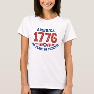 Amerika 1776 250 Jaar Vrijheid Gedistressed T-shirt