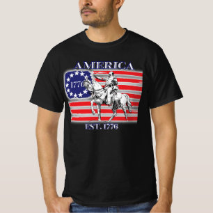Amerika 1776 met George Washington T-Shirt
