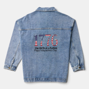 Amerika 1776 Onafhankelijkheidsdag Denim Jacket
