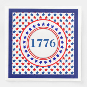 Amerika 1776 papieren diners servet