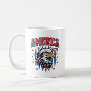 Amerika 1776 Vintage Adelaar Patriottisch Shirt On Koffiemok