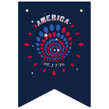 Amerika 1776 Vuurwerk Spiraal Patriottisch