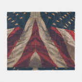 Amerika 1 fleece deken (Voorkant (Horizontaal))