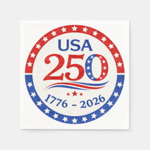 Amerika 250 1776 2026 Patriotisch USA Servet