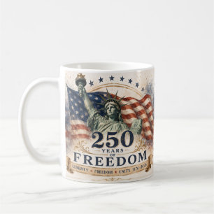 Amerika 250 – 250 jaar vrijheidsviering Onafhankel Koffiemok