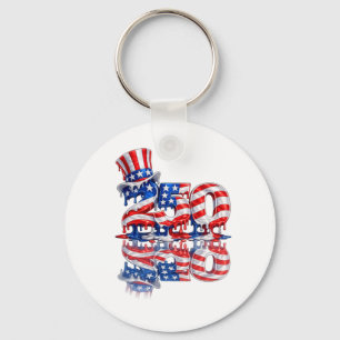 Amerika 250 4 juli sleutelhanger