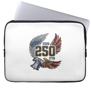 Amerika 250 Adelaar Vleugels 2026 Patriottisch Ont Laptop Sleeve