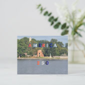 Amerika 250 briefkaart (Staand voorkant)