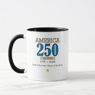 Amerika 250 Jaar 1776–2026 Ouderwetse Patriottisch Mok