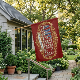 Amerika 250 Jaar Jubileum Gouden Patriottische Kun Huisvlag