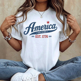 Amerika 250 jaar Opgericht 1776 T-shirt