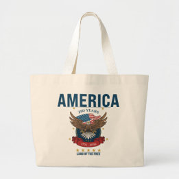 Amerika | 250 jaar patriottisch jubileum Adelaar  Grote Tote Bag