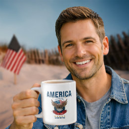 Amerika 250 Jaar | Patriottisch Land van de Vrijen Extra Grote Beker