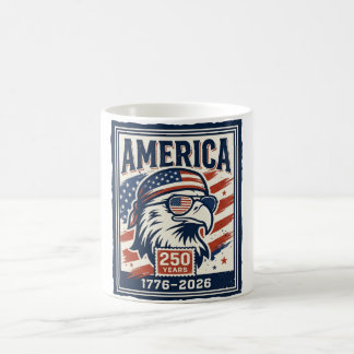 Amerika 250 Jaar Patriottische Adelaar Onafhankeli Koffiemok