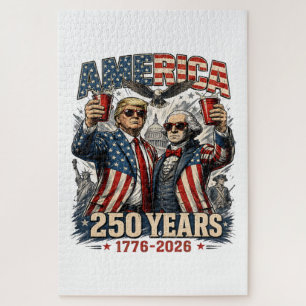 Amerika 250 Jaar Patriottische Viering Legpuzzel
