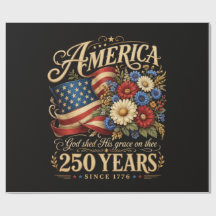Amerika 250 jaar sinds 1776 bloemrijk patriottisch