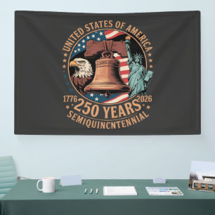 Amerika 250 Jaar Spandoek