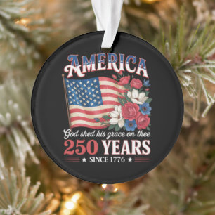 Amerika 250 Jaar Vlag Bloemstuk Ornament