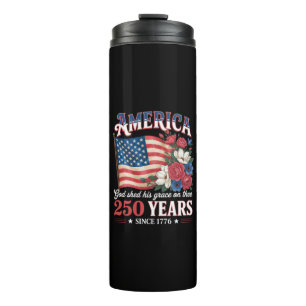 Amerika 250 Jaar Vlag Bloemstuk Thermosbeker