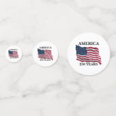 Amerika 250 Jaar Vlag Confetti (Achterkanten)