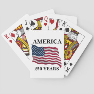 Amerika 250 Jaar Vlag Pokerkaarten
