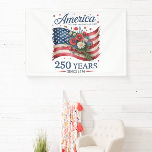 Amerika 250 Jaar Vrijheid 1776 2026 Spandoek