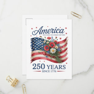 Amerika 250 Jaar Vrijheid 1776 2026 Uitnodiging Briefkaart