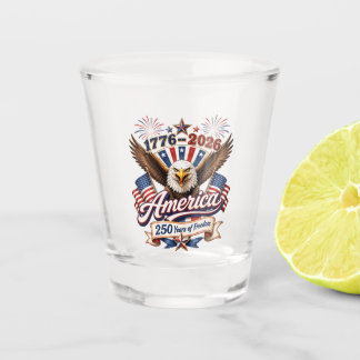 Amerika 250 Jaar Vrijheid Adelaar Shot Glas