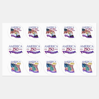 Amerika 250 jaar vrijheid labels