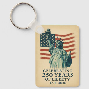Amerika 250 Jaar Vrijheid Patriotistische Viering Sleutelhanger