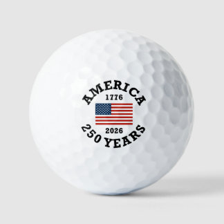 Amerika 250 met vlag golfballen