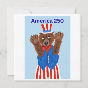Amerika 250 Oom Sam Beer Kaart