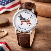 Amerika 250 Patriottische Duitse Herdershond