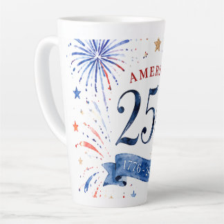 Amerika 250 Patriottische Vuurwerk Mok, Cadeau voo Latte Mok