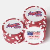 Amerika 250 poker chips (Opstapeling)