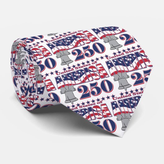 Amerika 250 stropdas (Opgerold)