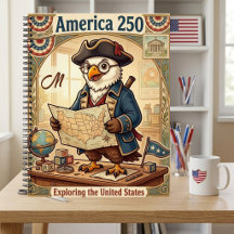 Amerika 250 Verjaardag Patriottisch Monogram Antie