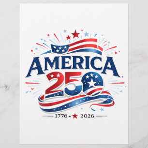 Amerika 250 Viering 1776–2026 Jubileum Flyer