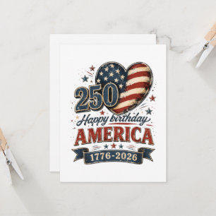 Amerika 250 Viering Kaart
