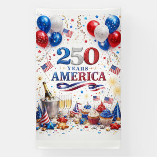 Amerika 250 Viering Scene Spandoek