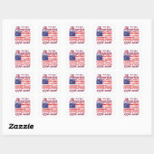 Amerika 250 vierkante sticker (Vel)