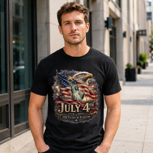 Amerika 250 Vrijheid Adelaar 4 juli T-shirt