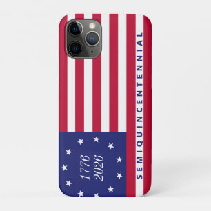 Amerika 250e Semiquincentennial 1776 2026 VS Vlag iPhone 11 Pro Hoesje