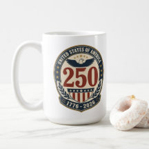 Amerika 250e verjaardag 1776-2026 koffiemok