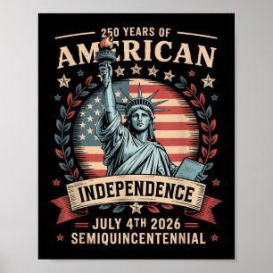 Amerika 250e verjaardag 250 jaar Amerika Poster