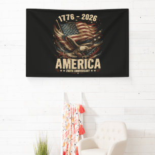 Amerika 250e verjaardag Adelaar Patriottisch Spandoek