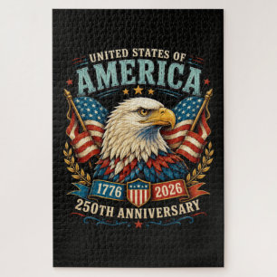 Amerika 250e Verjaardag Celebratie Adelaar Legpuzzel