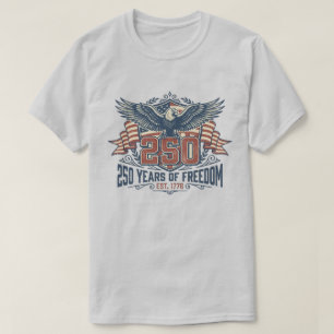 Amerika 250e Verjaardag Erfgoed Adelaar 250 Jaar T-shirt