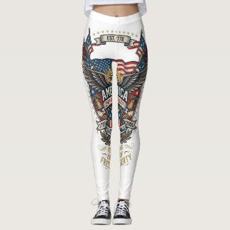 Amerika 250e Verjaardag Patriotisch 1776 Vrijheid Leggings