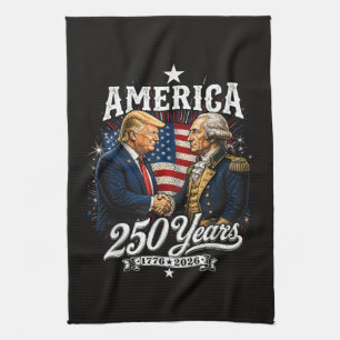 Amerika 250e verjaardag Trump Washington Theedoek